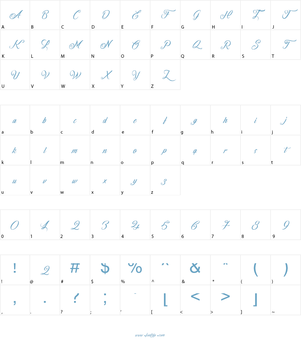 Fire on the Mountain Font Character